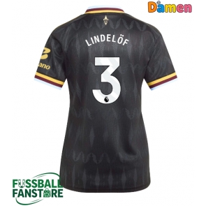 Aston Villa Victor Lindelof #3 Replik Auswärtstrikot Damen 2026-27 Kurzarm